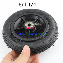 High quality 6x1 1/4 tyre 6 Inch Pneumatic Tire Motorcycle 150MM Scooter Inflation Wheel With Hub With Inner Tube Electric Scoot 2024 - buy cheap
