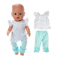 Одежда для новорожденных кукла подходит для детей 18 дюймов 43 см кукла белые весы Единорог Санта Клаус Фламинго костюм аксессуары для ребенка подарок на день рождения 2024 - купить недорого