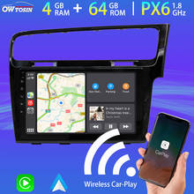 9" PX6 4GB+64GB Car Multimidia Android 10 for Volkswagen VW Golf 7 MK7 2013-2020 Right Hand Drive Radio GPS Wireless CarPlay DSP 2024 - buy cheap