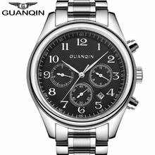 GUANQIN Automatic Mechanical Date Watches Men Fashion Luxury Male Clock Waterproof Steel Watch relogio masculino 2024 - buy cheap