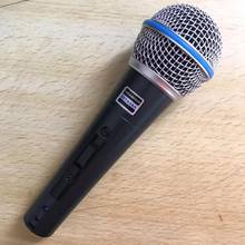 Microfone artístico vintage bt58a, microfone dinâmico portátil para karaoke, festas e palcos 2024 - compre barato