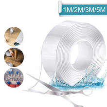 1 Roll Double Sided Nano Magic Tape Transparent Reusable Washed No Trace Acrylic Magic Tape Waterproof Adhesive Tape Nano Home 2024 - buy cheap