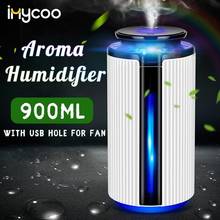 Drop Ship 900ML USB Ultrasonic Air Humidifier Diffuser Aroma Essential Oil 7 Color LED Night light Cool Mist Humidificador 2024 - buy cheap