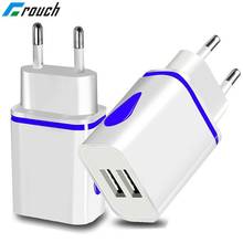 EU Plug 2 Ports LED Light USB Charger 5V 2A Wall Adapter Compatible for iPhones for iPad other smart phones US USB Charger 2024 - buy cheap