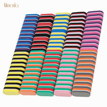 50pcs Mix Color Nail File Sponge Double-side Nails Sanding Buffer Limas Unas Mini Nail Files Set Beauty Manicure Art Tools 2024 - buy cheap