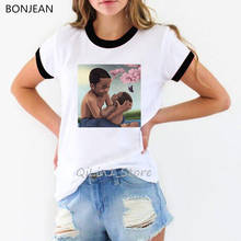 Cute black boys brothers printed tshirt women Melanin shirt summer top female white ringer tee shirt femme streetwear 2024 - buy cheap