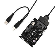 H1111Z добавить на карты SSD MSATA M.2 SSD USB адаптер MSATA NGFF M.2 адаптер USB SATA кабель USB M.2 адаптер для ПК настольный Новый 2024 - купить недорого