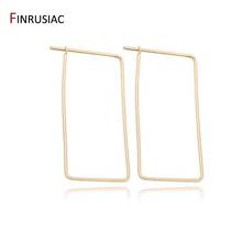 14k gold plated jewelry accessories square shape beading charms for women diy making beading earrings material 2024 - buy cheap