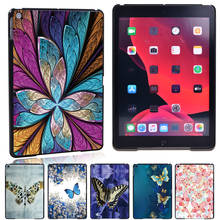 Funda de tableta de mariposa para Apple ipad 8 2020 8th Generation, funda rígida ultradelgada para tableta + stylus gratis 2024 - compra barato