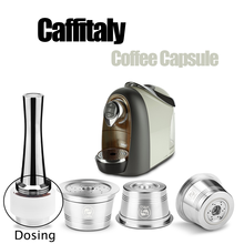 Icafilas-cápsula de café reutilizable para Caffitaly, filtro de café rellenable de acero inoxidable, Compatible con Cafissimo y k-fee Mahcine 2024 - compra barato