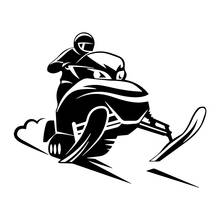 Funny Snowmobile Rider Body Styling Car Sticker Automobiles Motorcycles Exterior Accessories Vinyl Decal for Honda Kia 2024 - buy cheap