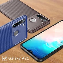 Чехол для samsung a21, чехол-бампер для galaxy a 21 21a samsunga21 galaxya21, защитный чехол для телефона, силиконовый матовый мягкий чехол из ТПУ 360 2024 - купить недорого