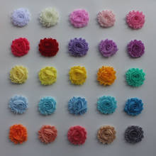 Free DHL Wholesale 540y 2.5" Shabby Chiffon Flowers for Bridal Hair Accessories Wedding Decoration Clothes Dress Sewing Supplies 2024 - buy cheap