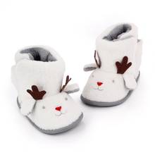 Winter Warm Christmas Cartoon Deer Baby Shoes Soft-soled Infant Toddler Boots 2024 - buy cheap