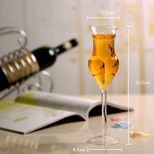 Nhbr copo criativo de vidro, copo de vinho humano sexy feminino, copo de uísque 2024 - compre barato