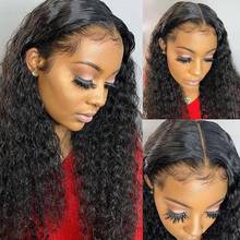 13x4 Lace Wig Kinky Curly Lace Front Human Hair Wigs 4x4 Lace Closure Wig Jerry Curly Human Hair For Women Pre Plucked Hair Wigs 2024 - buy cheap