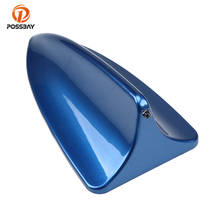POSSABY Universal ABS Car Antenna Shark Fin Antennas Blue Automobile Roof Aerial Decoration for Mercedes-Benz/Volkswagen Ford 2024 - buy cheap