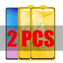 Película de vidro 9d para samsung galaxy, 2 peças, proteção para galaxy s10 lite 2020, s10 lite, a91, m80s, s10lite, protetor de tela 2024 - compre barato