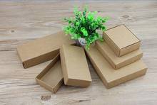 5 size White/Black/Brown Gift Box Small Kraft Paper Box with Cover Kraft Cardboard Boxes With Ribbon Large Packaging Box 10pcs 2024 - buy cheap