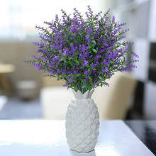 8 Bundles Fake Lavender Flowers UV Artificial Flowers Resistant Shrubs Plants or Home Decor Decorative Fake Plant Silk Flowers 2024 - buy cheap