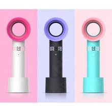 Mini Fan USB Rechargeable Portable Bladeless Fan Handheld No Leaf Cooling Fan Summer Air Cooler 3 Speeds Agjustable 2024 - buy cheap