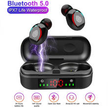 Wireless 5.0 Headphone Touch Control Sports Waterproof Bluetooth Earphone 2000mAh HiFi 9D Bass Stereo Earphone Headset With Mic 2024 - buy cheap