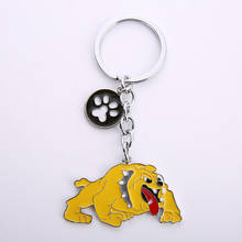 Charm DIY English Bulldog Pendant Keychain Pet Dog Charm Car Keyring Jewelry Lady Bag Cute Anime Cartoon Kids Keyring 2024 - buy cheap