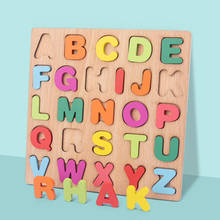 Rompecabezas de letras del alfabeto para niños, juguetes sensoriales para fiestas preescolares, regalo de cumpleaños 2024 - compra barato