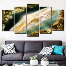 Wall Art Canvas Painting HD Prints Planet Home Decoration Landscape 5 Pieces Living Room Modular Picture Creative Artwork Poster 2024 - buy cheap