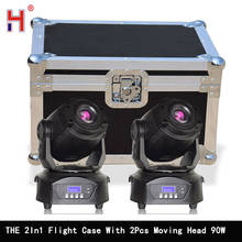 Flight Case Packing LED Spot 90W Moving Head Stage DMX Light With Gobo Prism Rotating Effect For Disco Wedding Party DJ 2024 - buy cheap