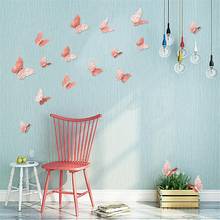 12 pçs 3d oco adesivos de parede borboleta geladeira para decoração de casa decoração da parede mariposas decorativas 2024 - compre barato