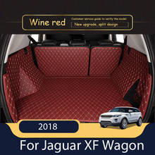 Alfombrillas de cuero personalizadas para maletero de coche, Alfombra de suelo para Jaguar XF Wagon Sportbrake 2018, bandeja de barro 2024 - compra barato