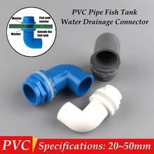 I.D-conectores de tubería de PVC tipo L de 20/25/32mm, juntas de tubería de drenaje de tanque de peces, piezas de drenaje de tubo de suministro de agua de riego de jardín 2024 - compra barato