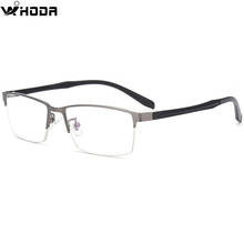 Ultralight Titanium Alloy Business Men's Optical Glasses Frames , Semi Frame Screwless Metal Prescription Myopia Eyeglass Frame 2024 - buy cheap