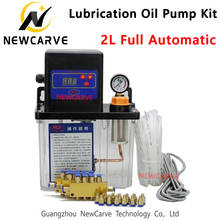 NEWCARVE-juego completo de bomba de aceite, lubricación automática, temporizador electrónico Digital, para máquina CNC, 2L 2024 - compra barato