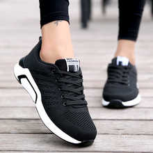 Black Women Running Shoes Breathable Mesh Sport Shoes Autumn Ladies Outdoor Walking Jogging Shoes Athletic Shoes Gym Sneakers 2024 - buy cheap