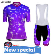 SPTGRVO LairschDan-ropa de ciclismo para mujer, traje de Ciclismo de color púrpura, ropa de bicicleta para mujer, conjunto de ciclismo para mujer 2020 2024 - compra barato