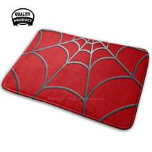 Telaraña roja Tobey, alfombra suave e interesante para habitación, Alfombra de telaraña, patrón de telaraña, telaraña roja, oruga, superhéroe para hombre 2024 - compra barato