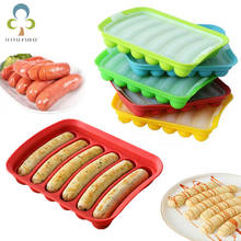 1PC Sausage Maker Silicone Mold DIY Hot Dog Handmade ham sausage mould 6 in 1 Kitchen Making and Refrigerated Hot Dog tool ZXH 2024 - buy cheap