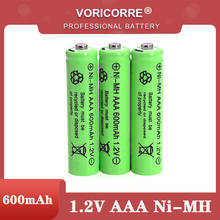 3 шт., Ni-MH батарейки AAA 1,2 В, 600 мА/ч, перезаряжаемые nimh батареи 1,2 В, Ni-MH aaa для электрического пульта дистанционного управления, игрушечный автомобиль, RC и ЕЭС 2024 - купить недорого