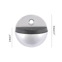 New 1PCS 43mm Dia Casting Floor-Mounted Door Stops APS Zinc Alloy Satin Chrome Half Moon Door Stopper Wood Door Holder 2024 - buy cheap