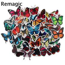 45pcs Monarch butterfly Cartoon scrapbooking Stickers pack Waterproof Skateboard Suitcase Guitar Graffiti decals pasters Kid Toy 2024 - buy cheap