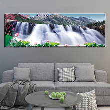 Large Wall Art Pictures 5D Diy Diamond Painting Waterfall Mosaic Rhinestone Embroidery Cross Stitch Kits Wall StickersZP-4213 2024 - buy cheap