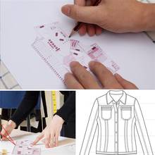 1:3 Fashion Ruler For Design In Small Fashion Cloth Pattern Design Ruler; Tailor Sewing Pattern Making Tools For A Doll 2024 - buy cheap