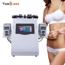 Máquina de emagrecimento, lipoaspiração ultrassônica, 6 em 1, rádio frequência rf, 40k, cavi lipo, cavitação com laser a vácuo, para spa 2024 - compre barato