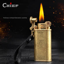 CHIEF Kerosene Retro Flint Lighter Metal Grinding Wheel Outdoor Lighter Windproof Oil Cigarette Cigar Lighter Gadgets For Man 2024 - buy cheap