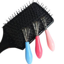 1 pçs novo durável mini pente escova de cabelo mais limpo embeded ferramenta salão de beleza casa cor essencial aleatoriamente #50g 2024 - compre barato