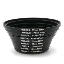 9pcs 37-82mm Lens Step Up Filter Ring Adapter Set 37 49 52 55 58 62 67 72 77 82 mm Kit 2024 - buy cheap