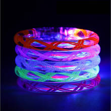 Party Decoration Led DJ Flashing Bracelet Toys Party Bar Happy Fluorescent Bracelets Rave Accessories Glow In The Dark 2024 - buy cheap