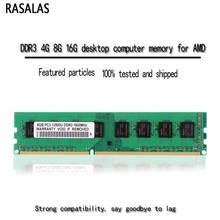 Rasalas-Memoria de escritorio para ordenador, tarjeta madre RAM Compatible con AMD, 4G, 8G, DDR3, 1066, 1333, 1600MHz 2024 - compra barato